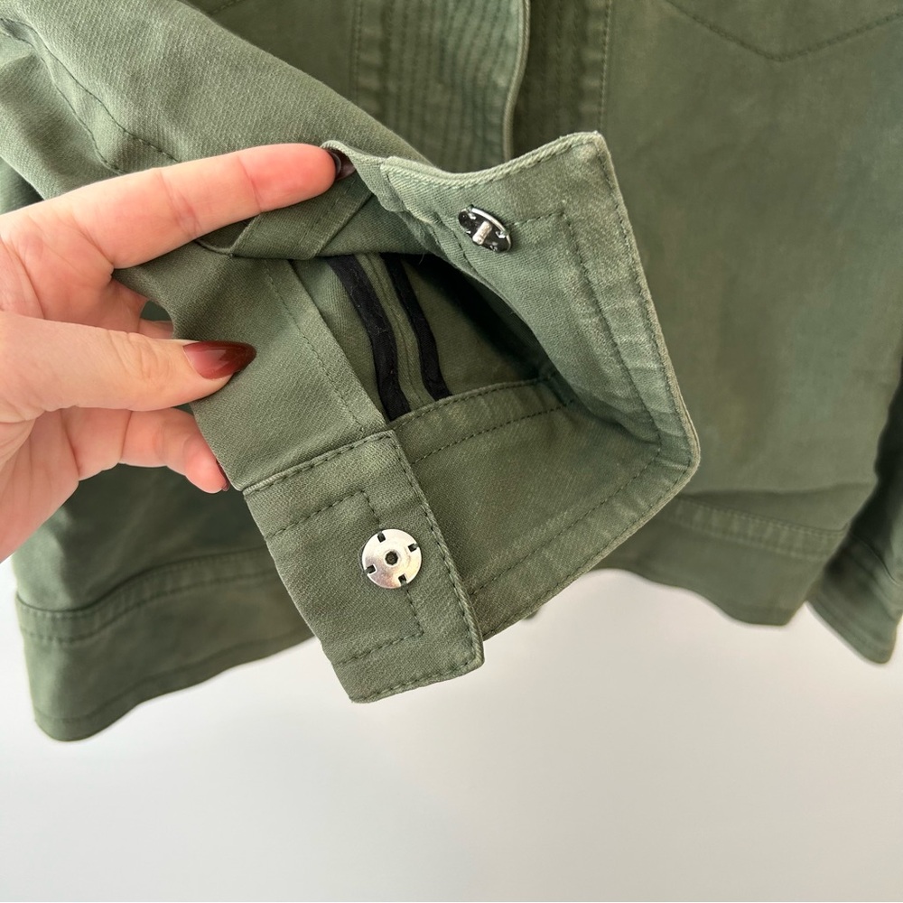 Derek Lam 10 Crosby Green Army Cropped Cargo Jacket Size 4 - Picture 7 of 12